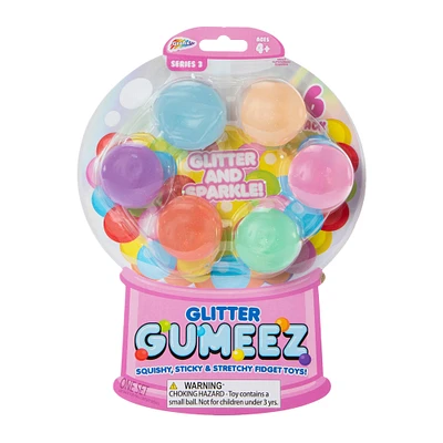 glow gumeez squishy fidget toys 6-pack
