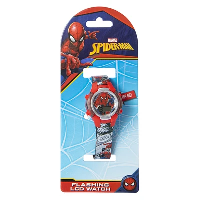 Spider-Man flashing LCD watch