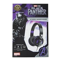 Marvel Black Panther wired stereo headphones