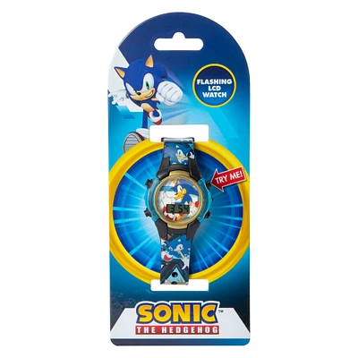 sonic the hedgehog™ flashing LCD watch