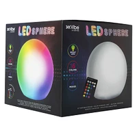 LED color change sphere light with remote 6in