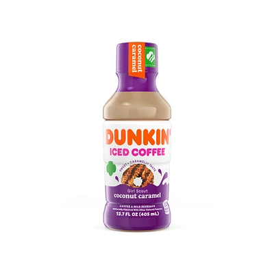 dunkin'® girl scout coconut caramel iced coffee 13.7oz