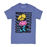 'more peace' graphic tee
