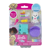 barbie™ pets 6-piece figure & accessories play set