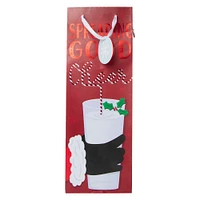 holiday bottle bag gift 5in x 14in