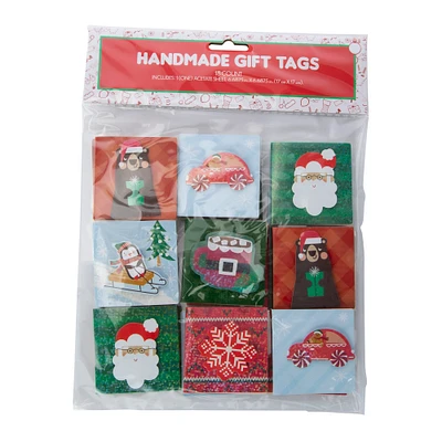 handmade holiday gift tags 18-count