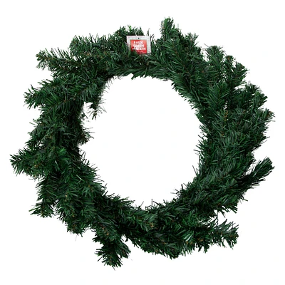 faux greenery christmas wreath 18in