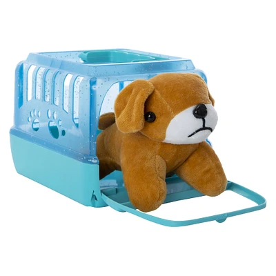 cuddle pets plush dog carrier toy