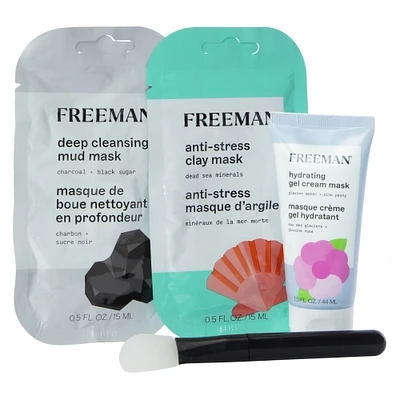 freeman® holiday face mask kit – 4-piece