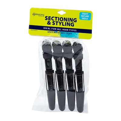 expressions™ sectioning & styling blow dry clips 4-piece set