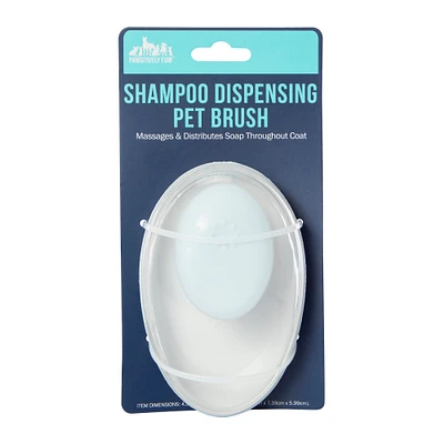 shampoo dispensing & massage pet brush