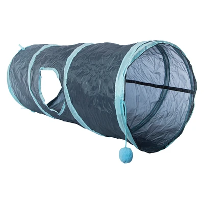 cat tunnel with soft ball toy 30in