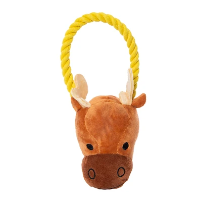 plush animal rope dog toy 8.6in