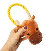 plush animal rope dog toy 8.6in