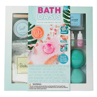 bath oasis DIY salt scrub, soap petals & bath bomb kit