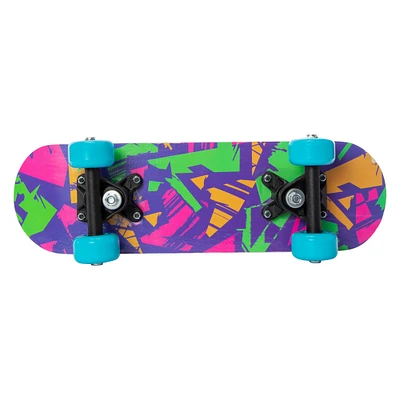 mini skateboard with graphic print 17in