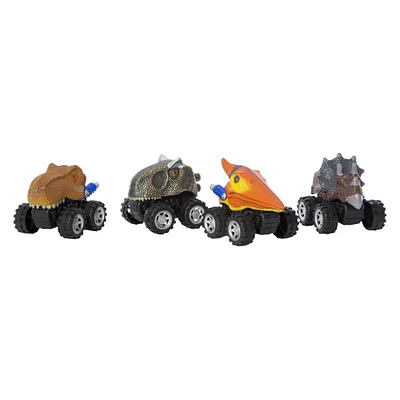 animal friction vehicles 4-pack