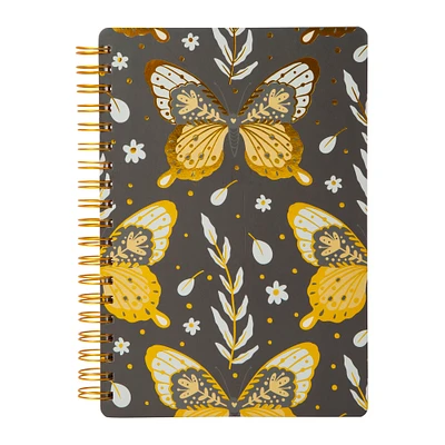 moth twin wire spiral bound journal 7in x 10in