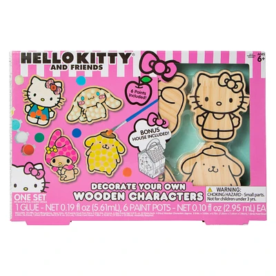 hello kitty® & friends decorate your own wooden characters kit