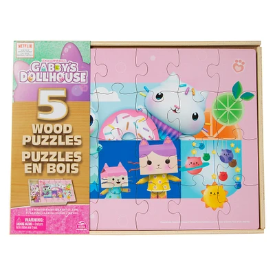 wood puzzles 5-pack