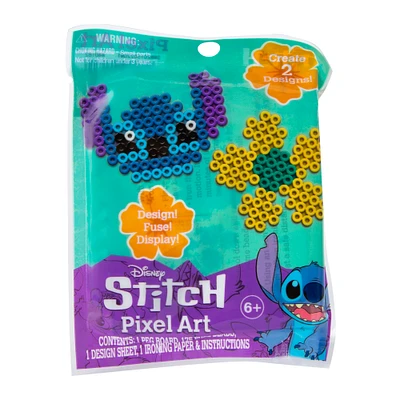 Disney Stitch pixel art heat & fuse melty beads craft 3-pack