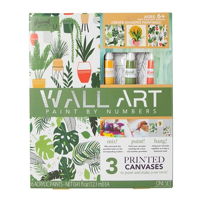 paint by numbers wall art kit 3-pack
