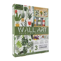 paint by numbers wall art kit 3-pack