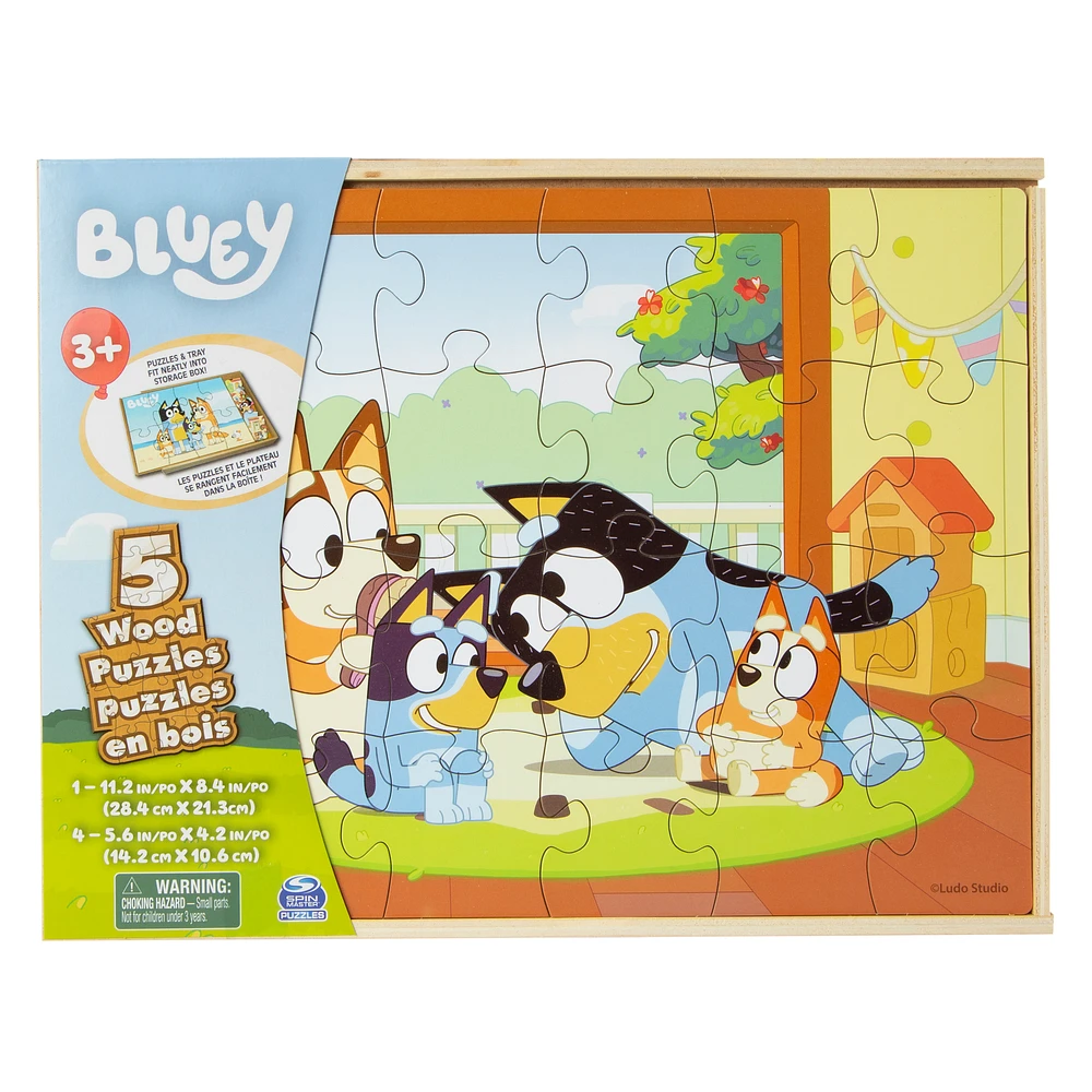 wood puzzles 5-pack