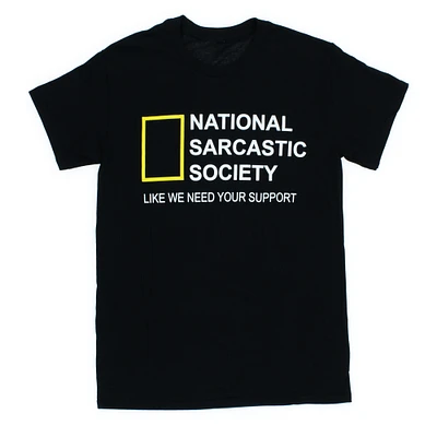 national sarcastic society graphic tee - large
