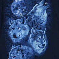 night wolves graphic tee