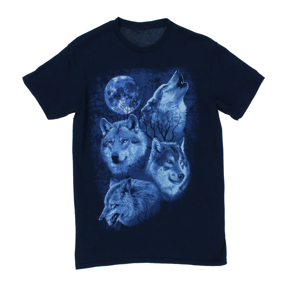 night wolves graphic tee