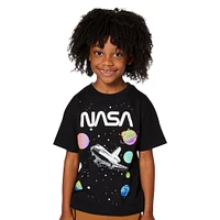 kid's neon NASA® graphic tee