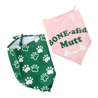 printed pet bandanas 2-pack