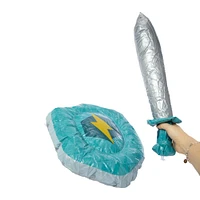 blow up battle inflatable sword & shield set 23in