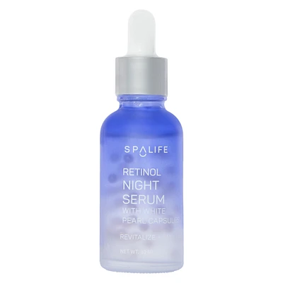 spa life retinol night serum with pearl capsules 1 fl.oz