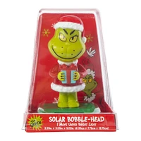 holiday solar bobble-head