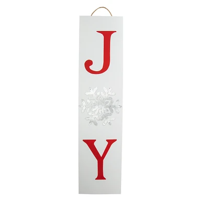 christmas 'joy' wooden porch board 31in x 7.5in
