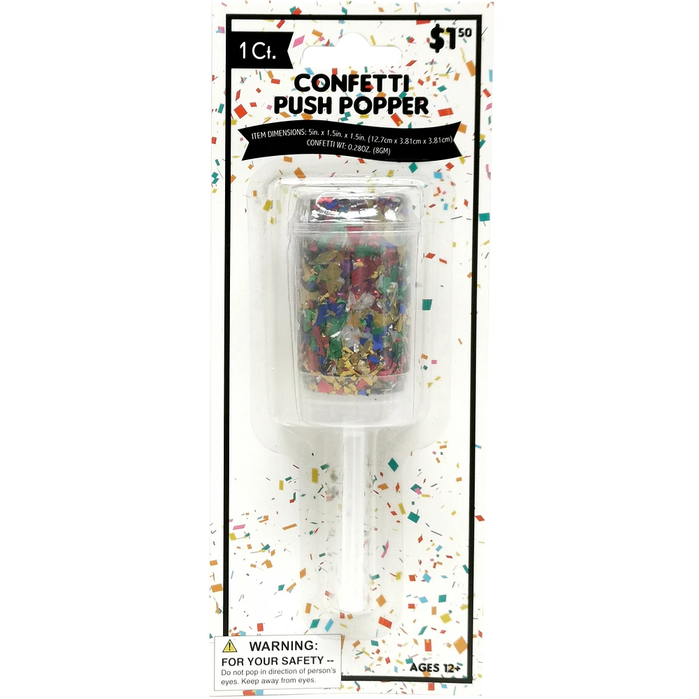 confetti push popper