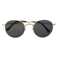 ladies round metal sunglasses