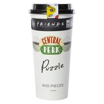friends™ central perk jigsaw puzzle & to-go coffee cup 400-piece