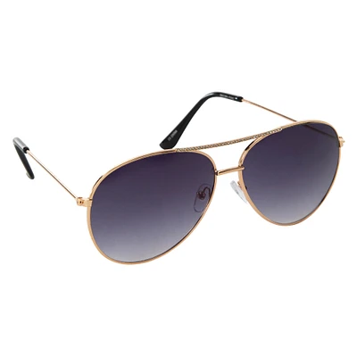 ladies aviator sunglasses with rhinestone brow bar