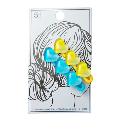 fashion hair clips 2-pack