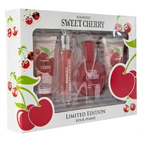 kimberly sweet cherry limited edition bath & body set 4-piece