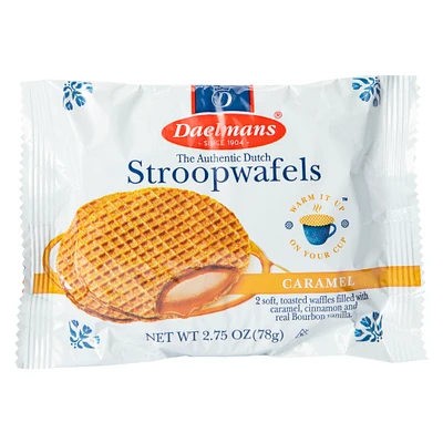 daelmans® authentic dutch stroopwafels caramel 2-pack