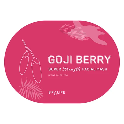 spa life™ goji berry face oval mask 0.81oz