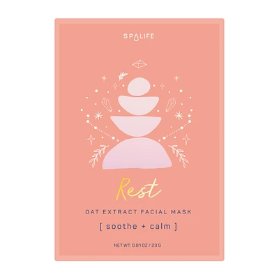 spa life™ oat extract face mask 0.81oz