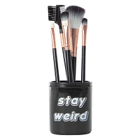 gina beauty™ makeup brush set with holder 6-piece