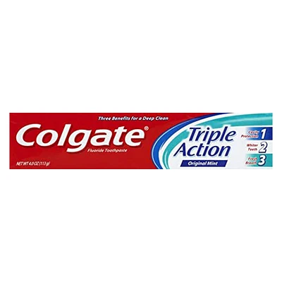 colgate® triple action toothpaste 4oz