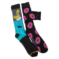 the simpsons™ mens crew socks 2-pack