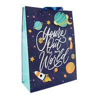 jumbo outer space party gift bag 17.8in x 12.8in